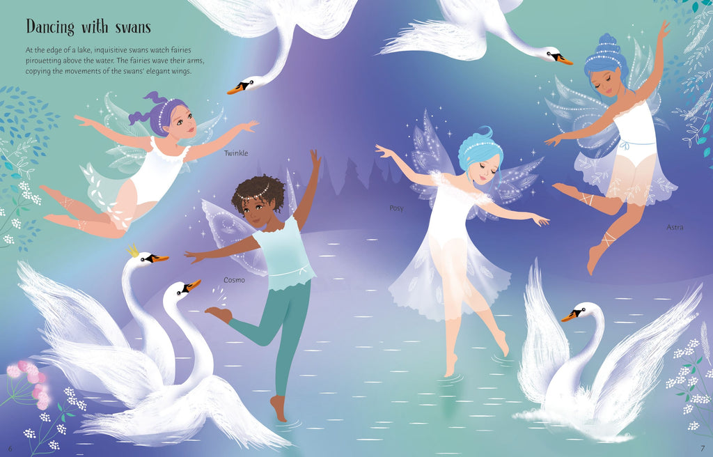Usborne – Sticker Dolly Dressing Ballet Fairies – Carte cu stickere pentru copii 5+ ani – carte pentru copii Usborne, preview pagini