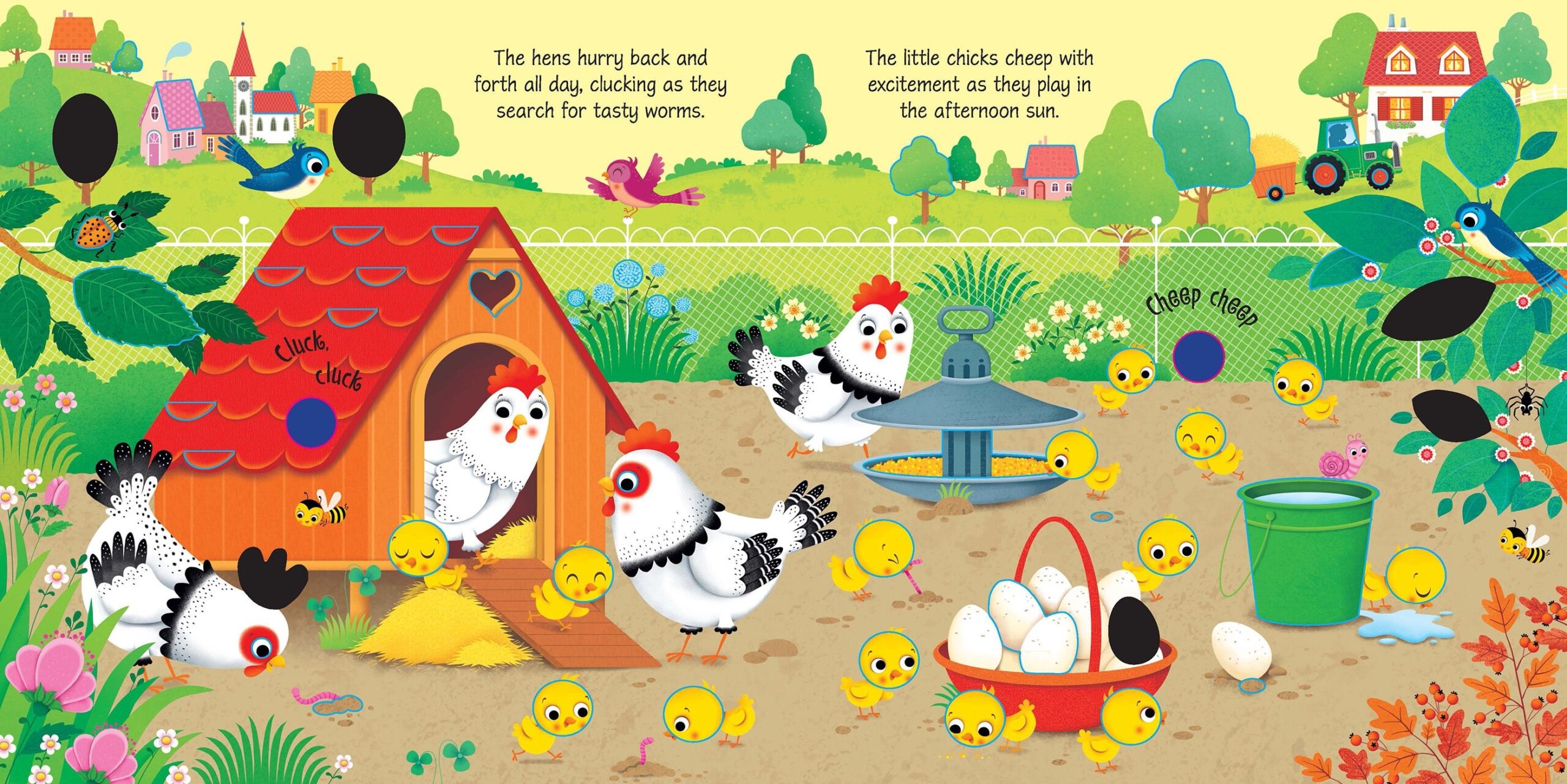 Usborne – Farm Sounds – Carte cu sunete pentru copii 3+ ani – carte pentru copii Usborne, pagini interior ilustrate