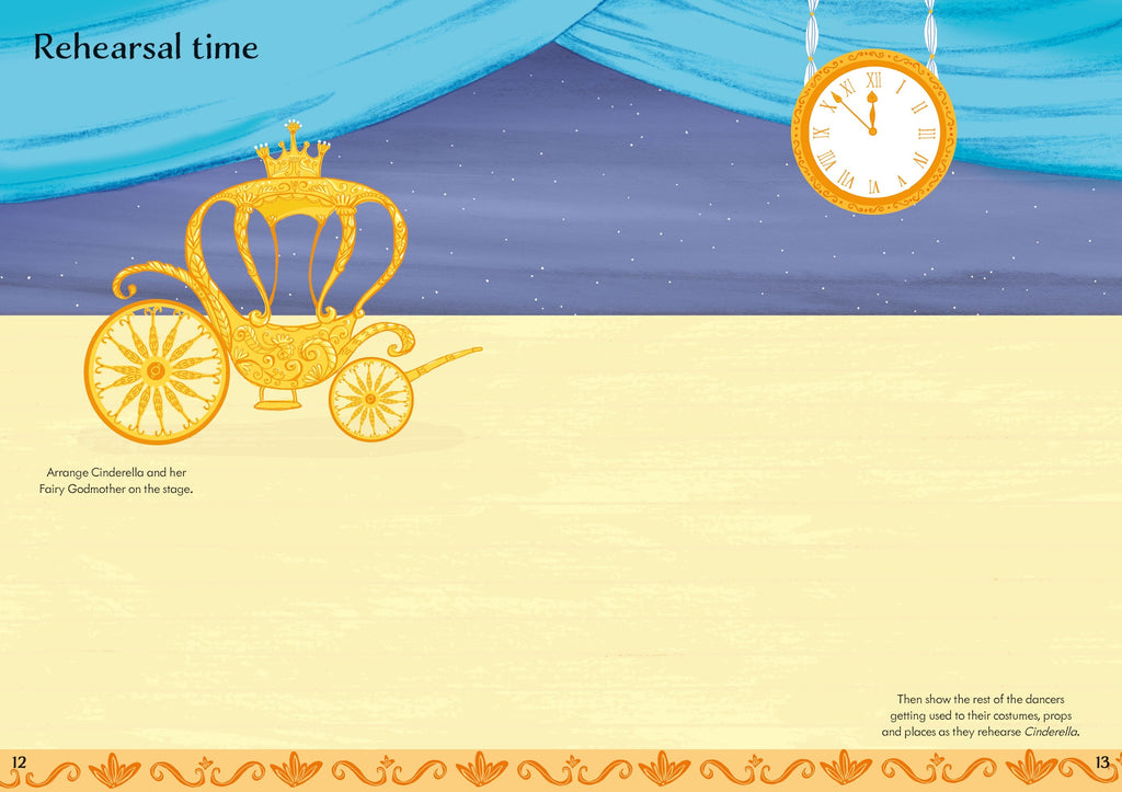 Usborne – Little First Stickers Ballet – Carte cu stickere pentru copii 3+ ani – carte pentru copii Usborne, preview pagini