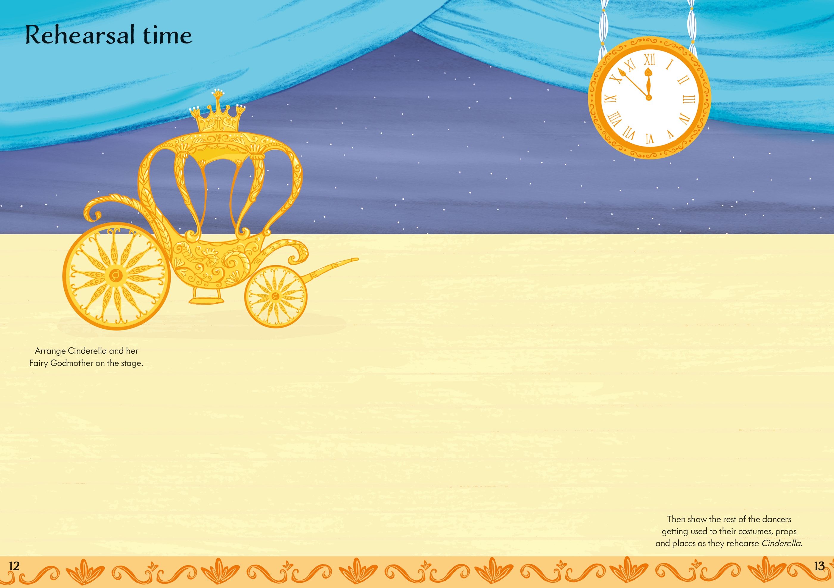 Usborne – Little First Stickers Ballet – Carte cu stickere pentru copii 3+ ani – carte pentru copii Usborne, preview pagini