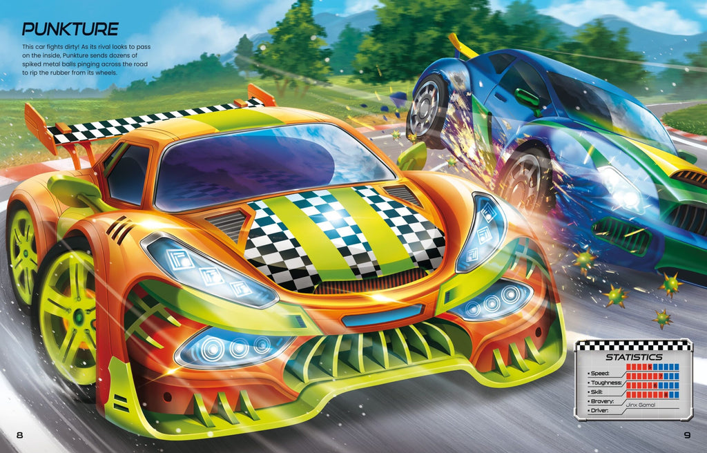 Usborne – Build Your Own Supercars Sticker Book – Carte cu stickere pentru copii 5+ ani – carte pentru copii Usborne, preview pagini