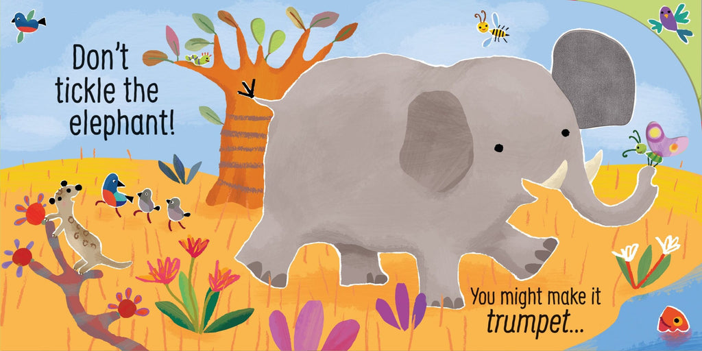 Usborne – Don't Tickle the Lion! – Carte cu sunete pentru copii 6+ luni – carte pentru copii Usborne, preview pagini