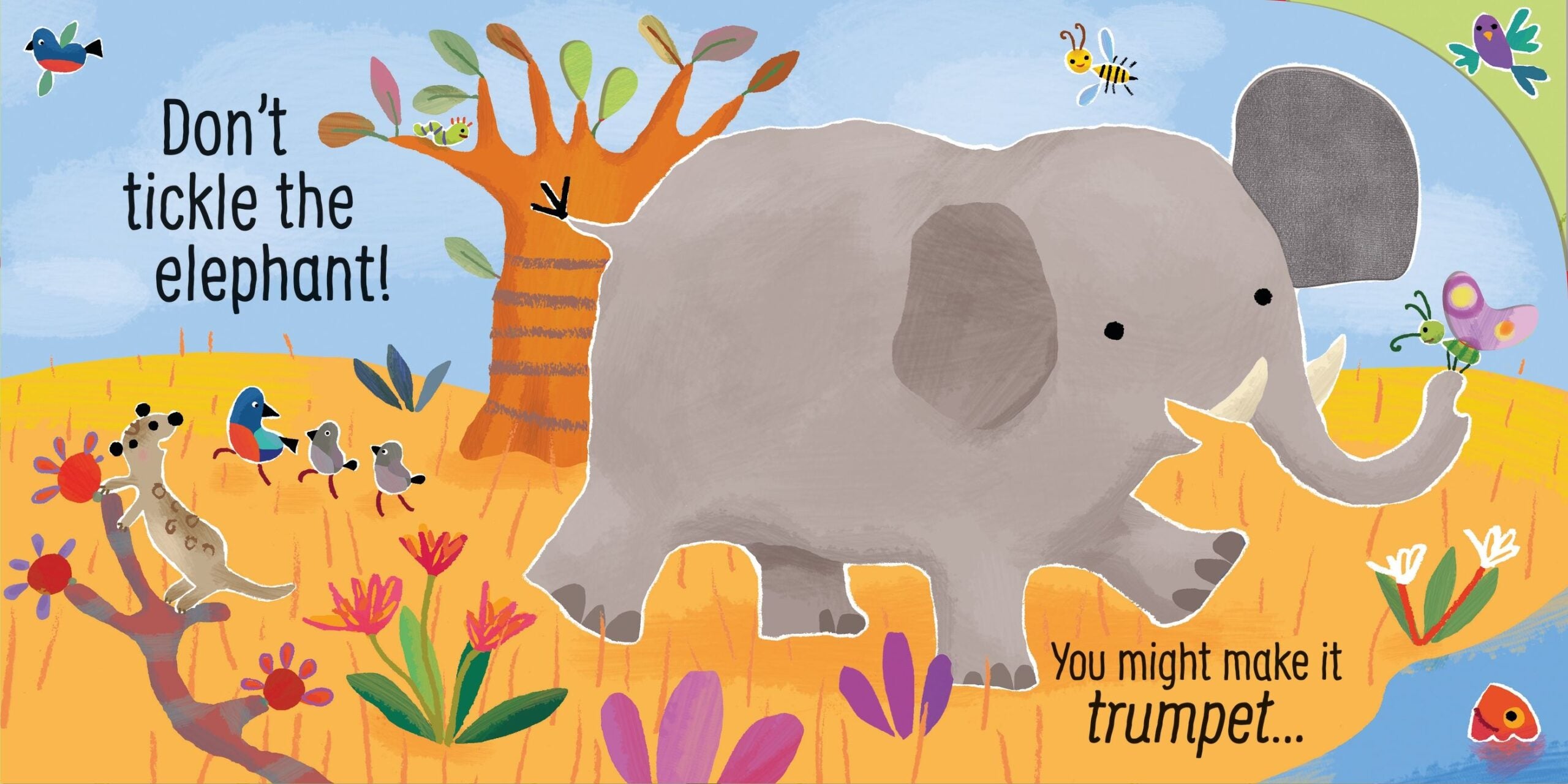 Usborne – Don't Tickle the Lion! – Carte cu sunete pentru copii 6+ luni – carte pentru copii Usborne, preview pagini