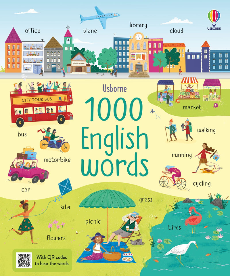 Usborne – 1000 English Words – Carte pentru copii 3+ ani – carte pentru copii Usborne, copertă