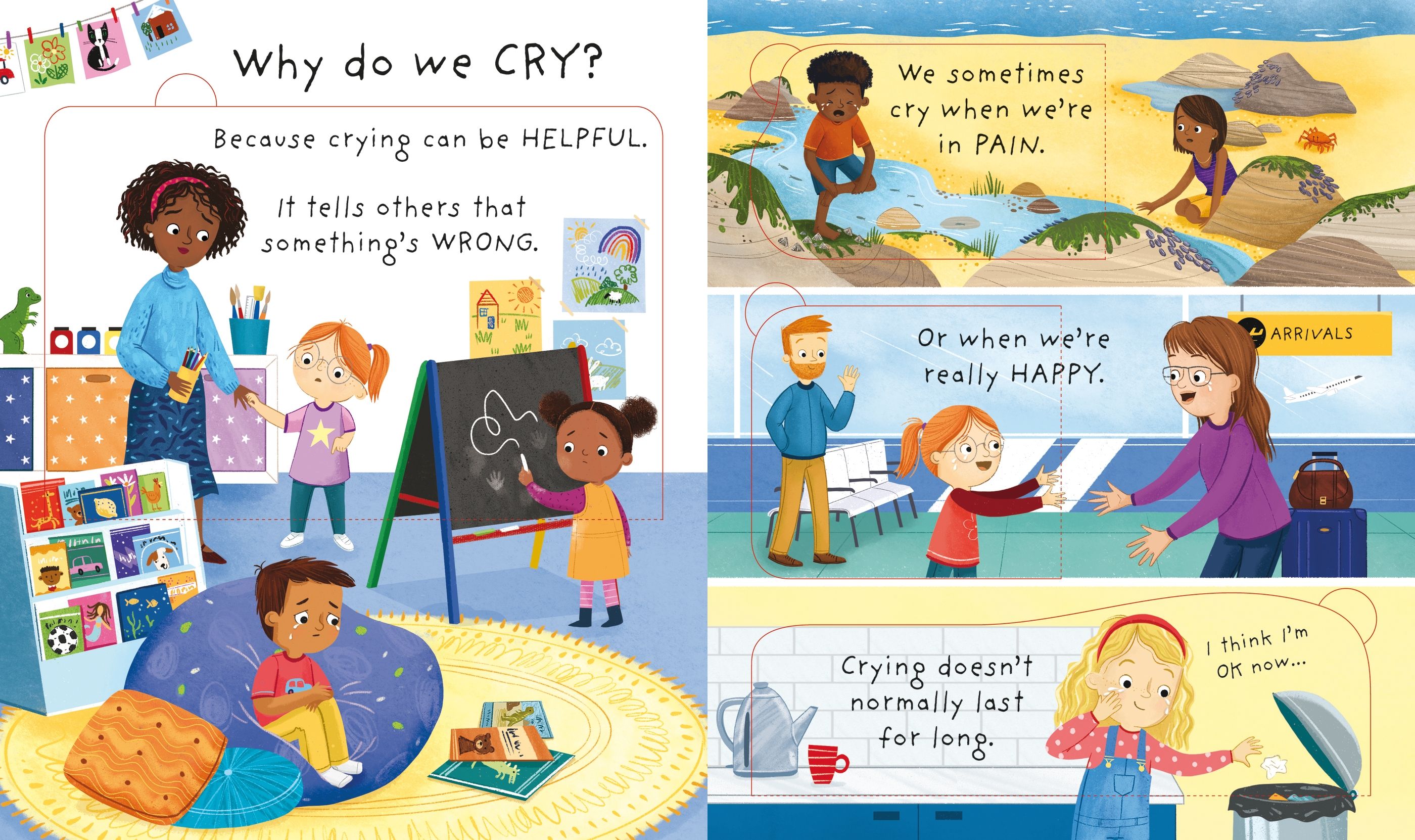 Usborne – Very First Questions & Answers: Why do I (sometimes) feel sad? – Carte pentru copii 3+ ani – carte pentru copii Usborne, detalii conținut