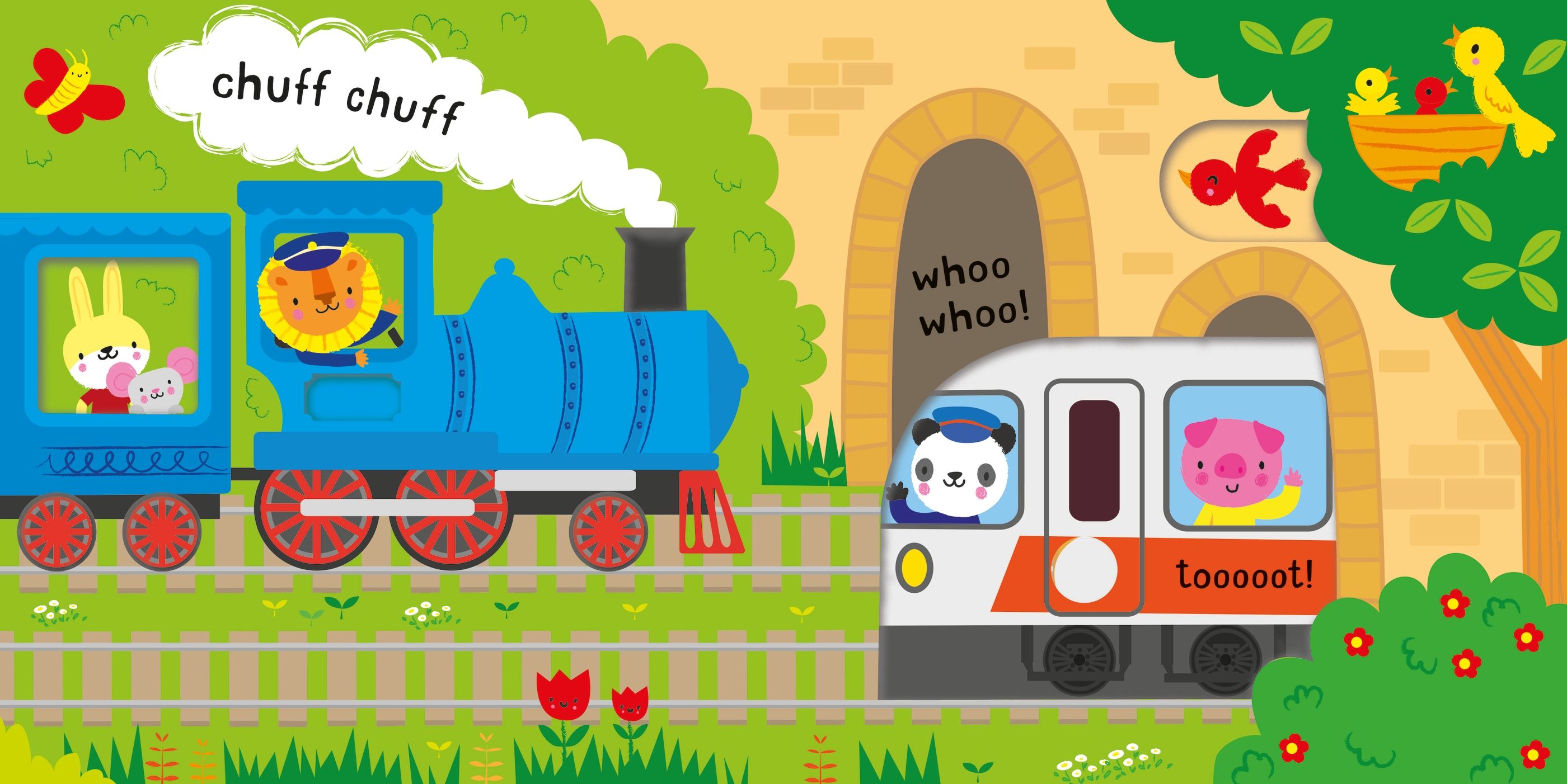 Usborne – Slide and See Things That Go – Carte pentru copii 6+ luni – carte pentru copii Usborne, preview pagini