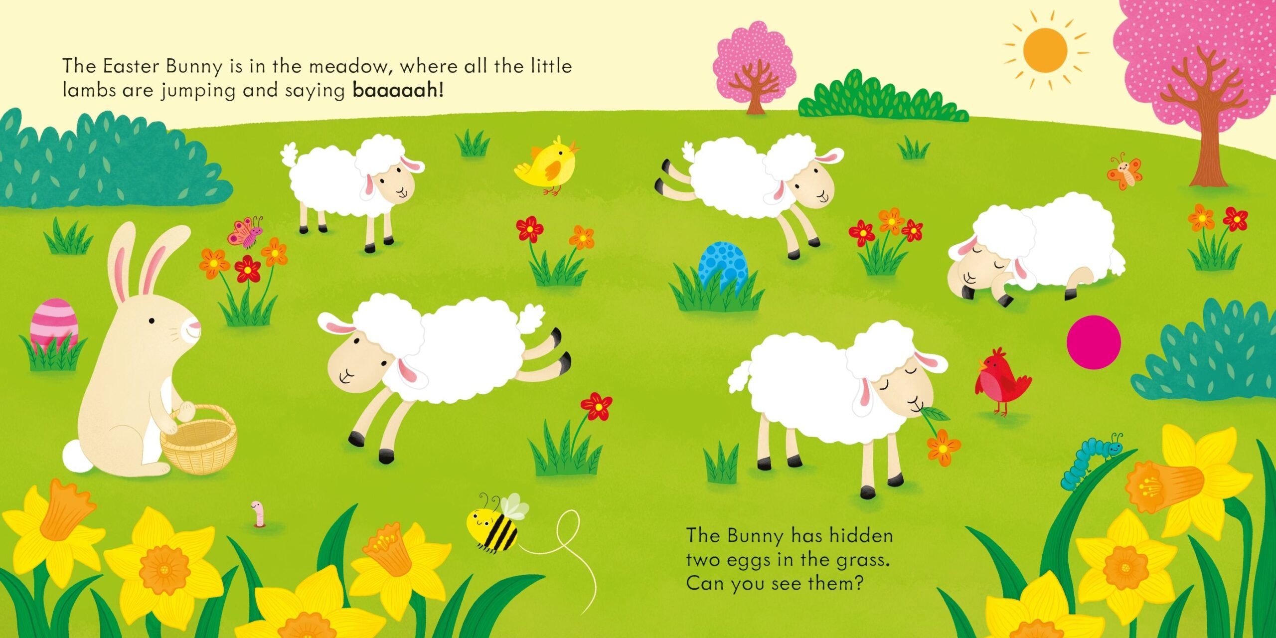 Usborne – Easter Sound Book – Carte cu sunete pentru copii 12+ luni – carte pentru copii Usborne, pagini interior ilustrate