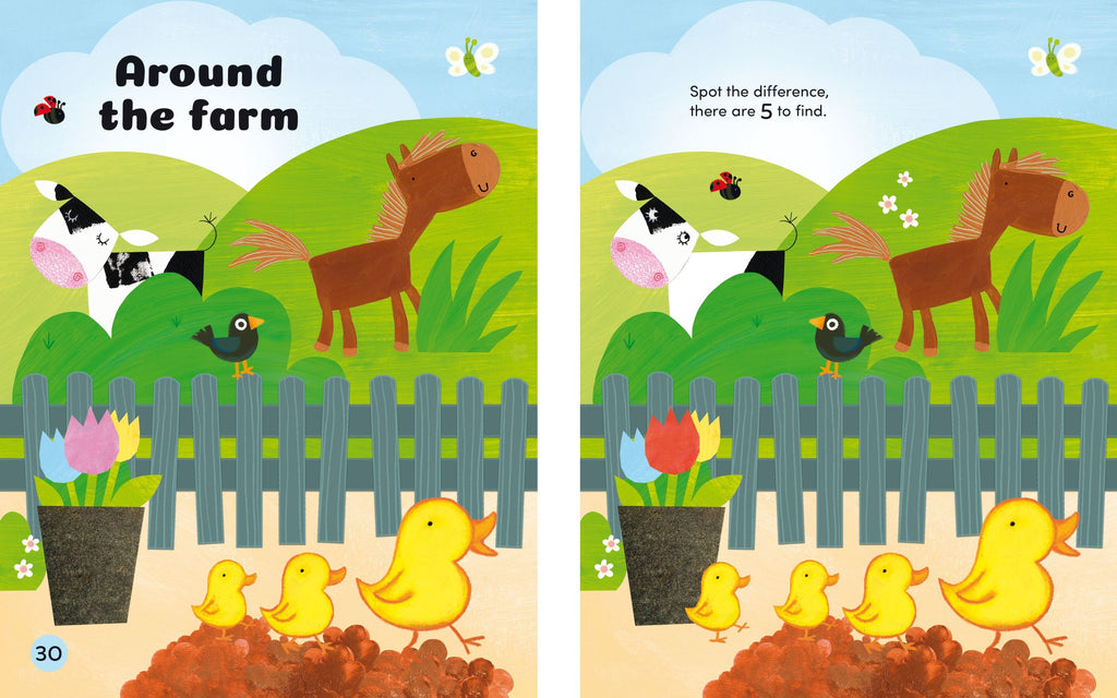 Usborne – Farm Fun – Carte de activități pentru copii 3+ ani – carte pentru copii Usborne, preview pagini