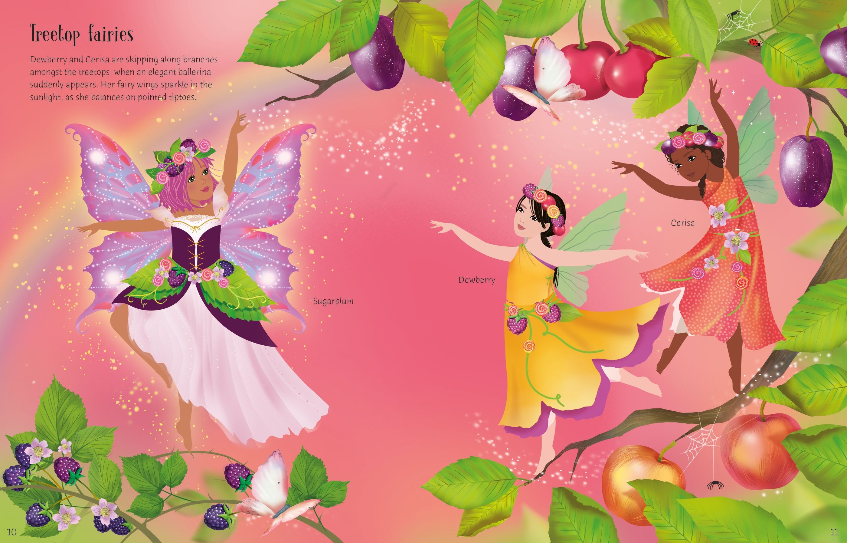 Usborne – Sticker Dolly Dressing Ballet Fairies – Carte cu stickere pentru copii 5+ ani – carte pentru copii Usborne, preview pagini