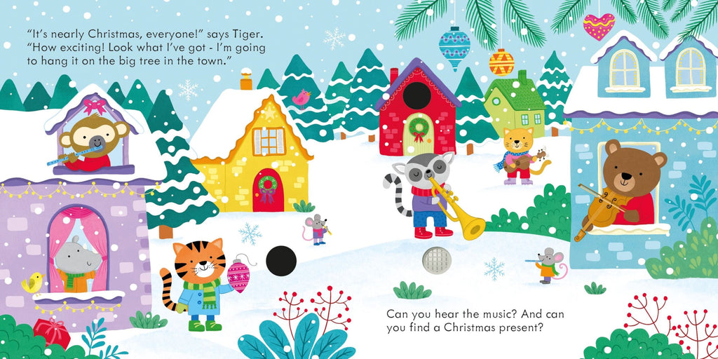 Usborne – Christmas Sound Book – Carte cu sunete pentru copii 6+ luni – carte pentru copii Usborne, pagini interior ilustrate