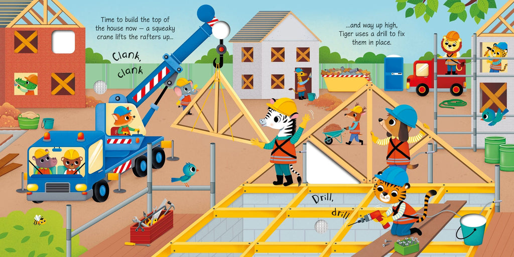 Usborne – Building Site Sounds – Carte pentru copii 12+ luni – carte pentru copii Usborne, preview pagini