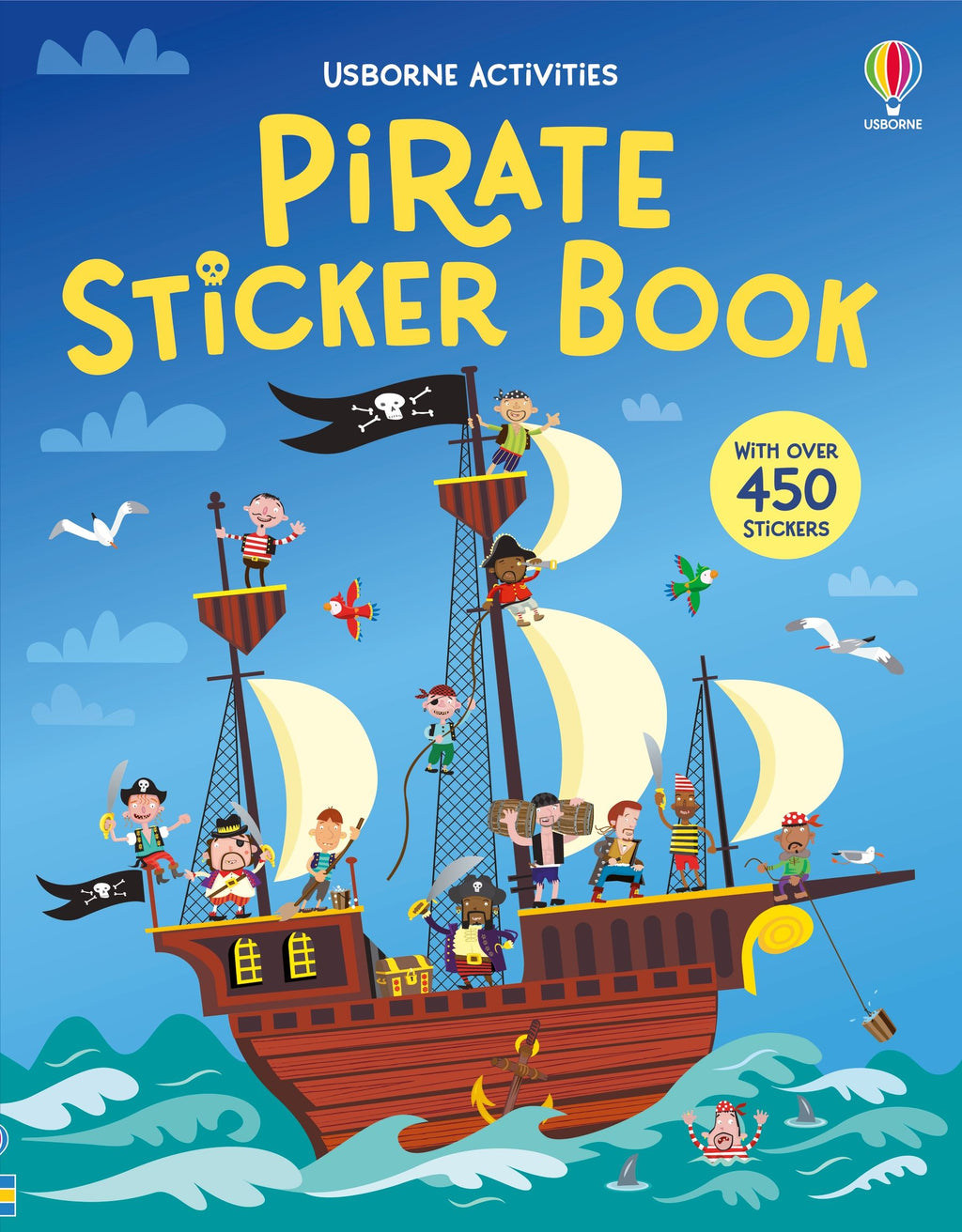 Usborne – Pirate Sticker Book – Carte cu stickere pentru copii 5+ ani – carte pentru copii Usborne, copertă
