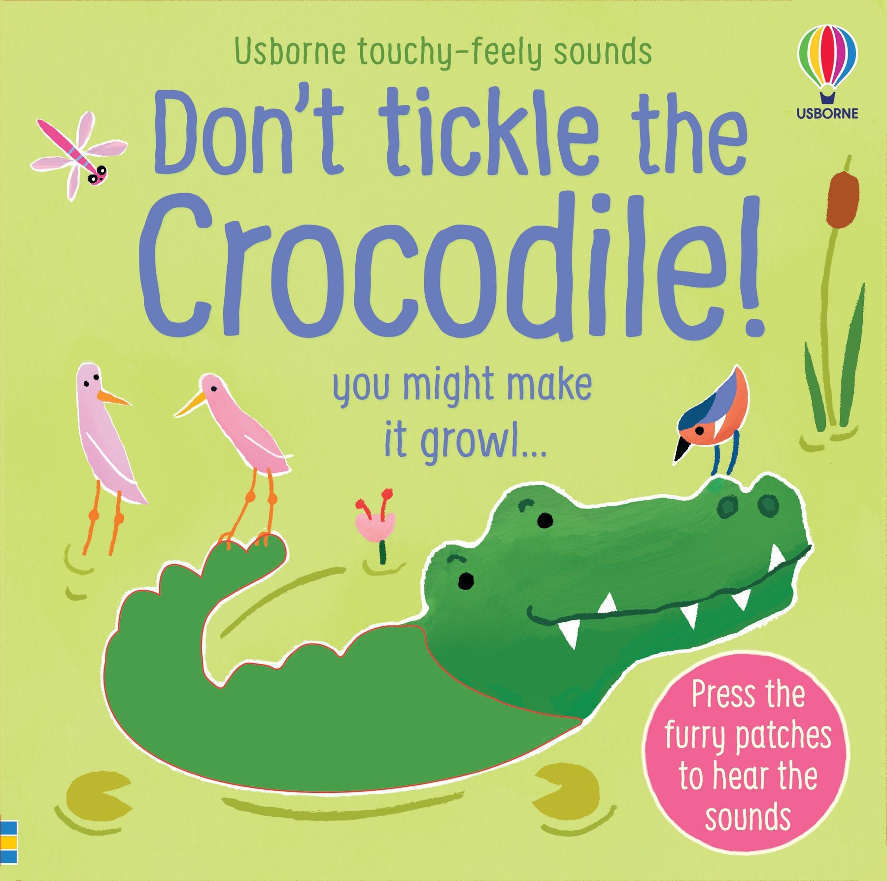 Usborne – Don't Tickle the Crocodile! – Carte cu sunete pentru copii 6+ luni – carte pentru copii Usborne, copertă