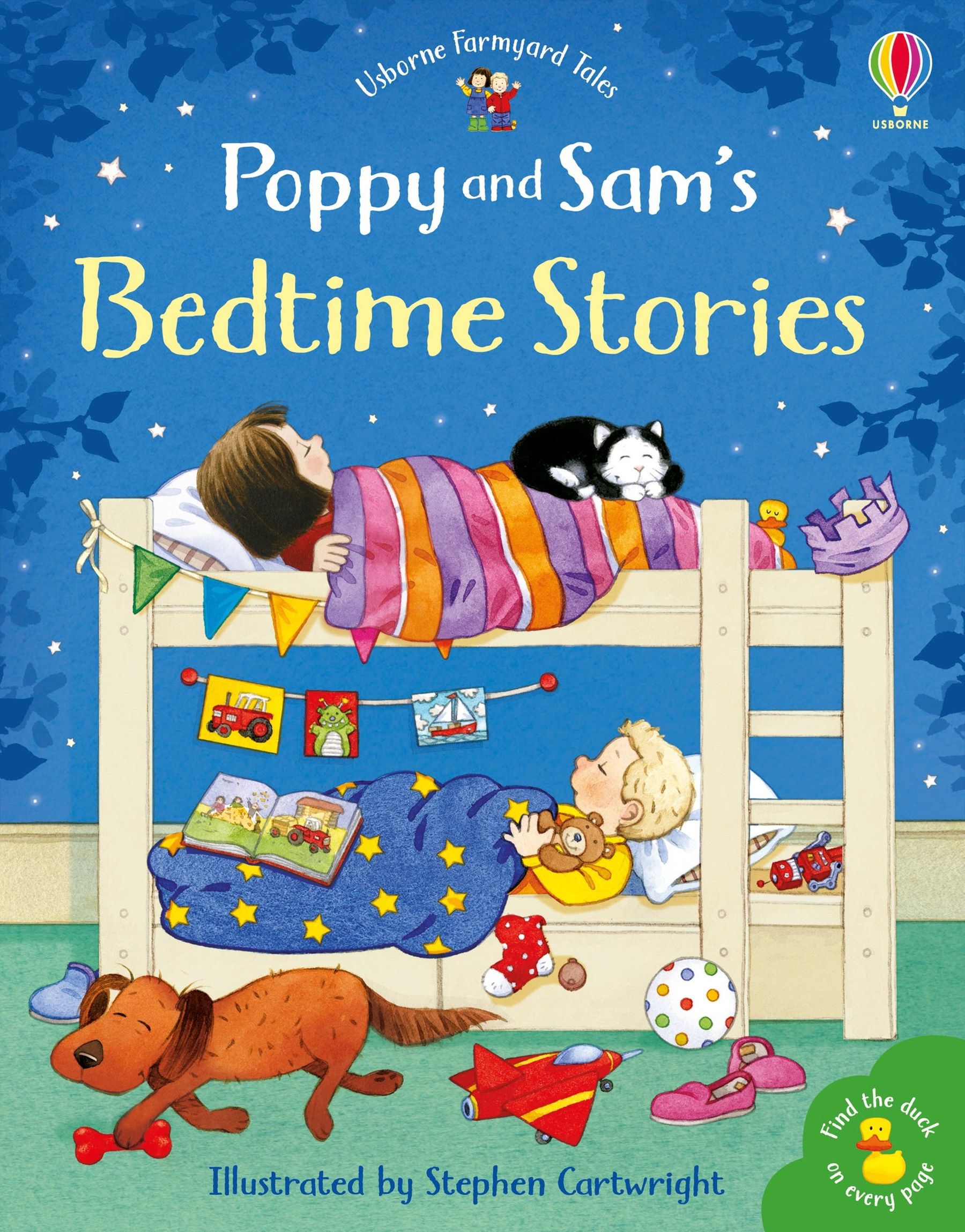 Usborne – Poppy and Sam's Bedtime Stories – Carte pentru copii 2+ ani – carte pentru copii Usborne, copertă