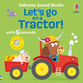 Usborne – Let's go on a Tractor – Carte cu sunete pentru copii 12+ luni – carte pentru copii Usborne, copertă
