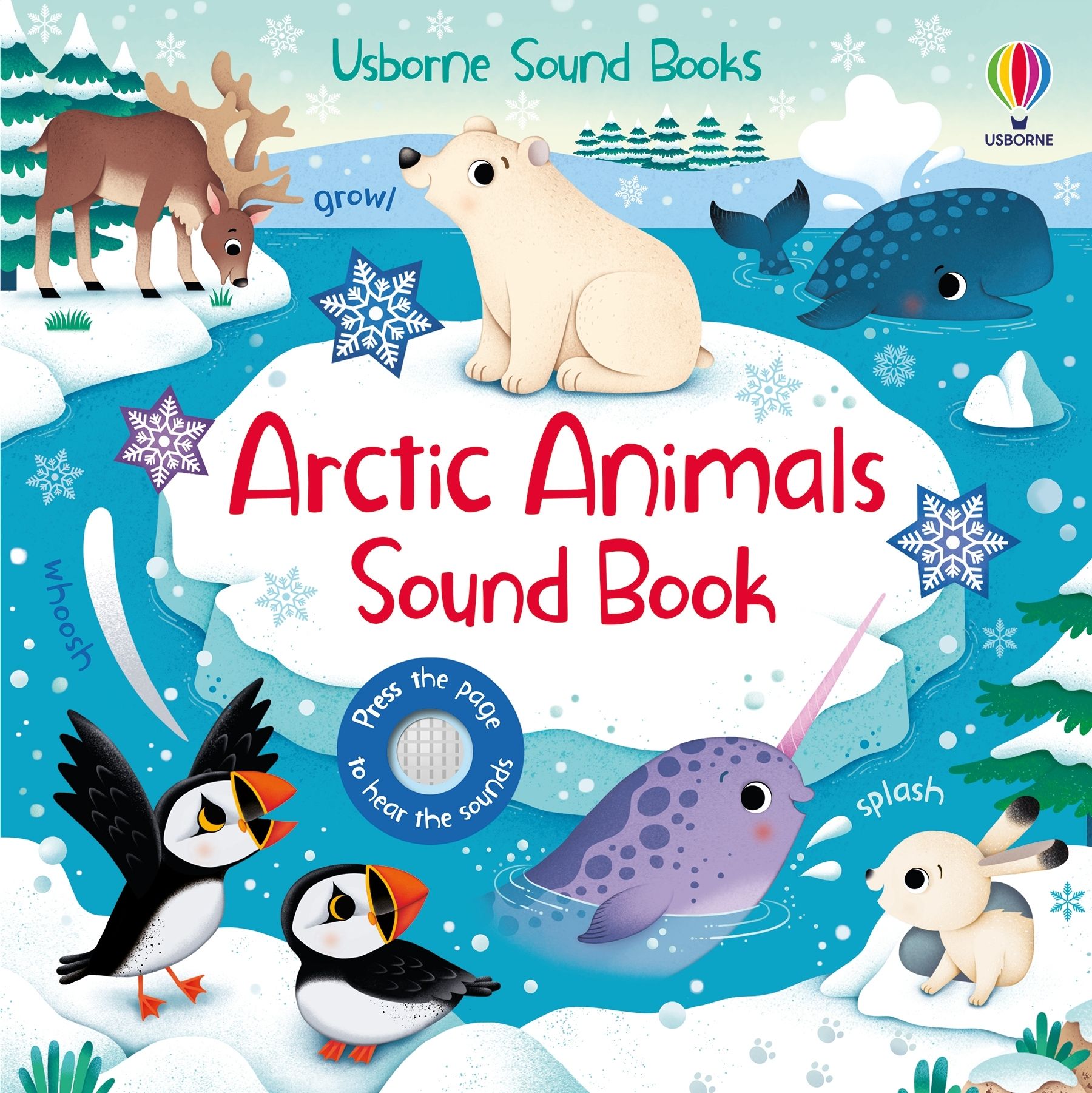 Usborne – Arctic Animals Sound Book – Carte cu sunete pentru copii 6+ luni – carte pentru copii Usborne, copertă