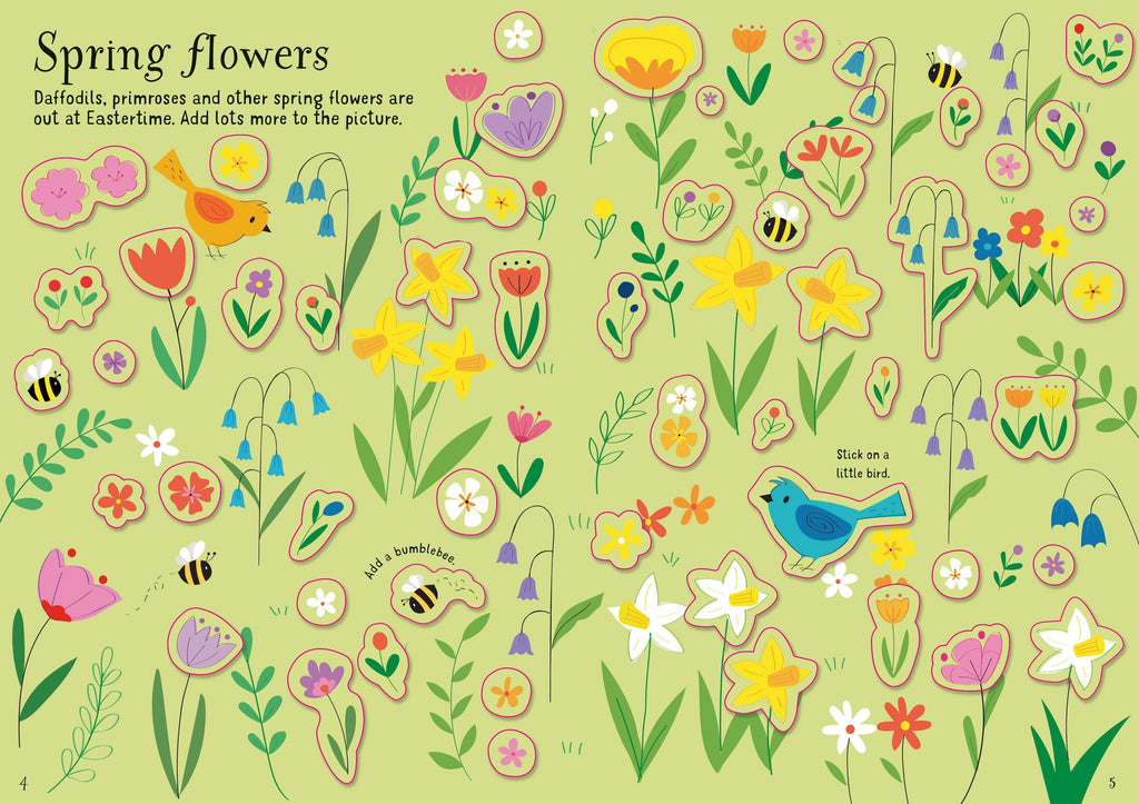 Usborne – Little First Stickers Easter – Carte cu stickere pentru copii 3+ ani – carte pentru copii Usborne, preview pagini