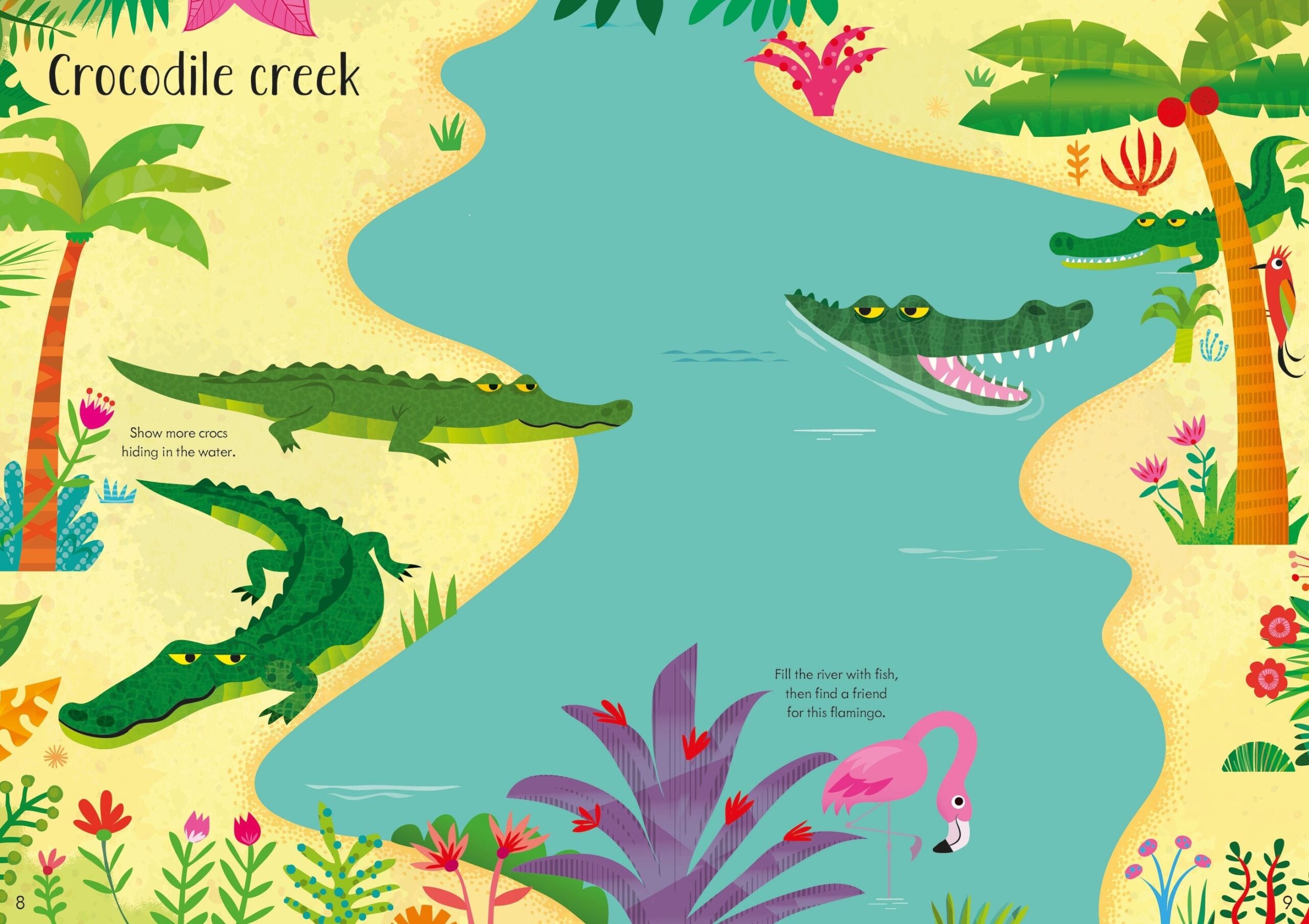 Usborne – Little First Stickers Jungle – Carte cu stickere pentru copii 3+ ani – carte pentru copii Usborne, preview pagini