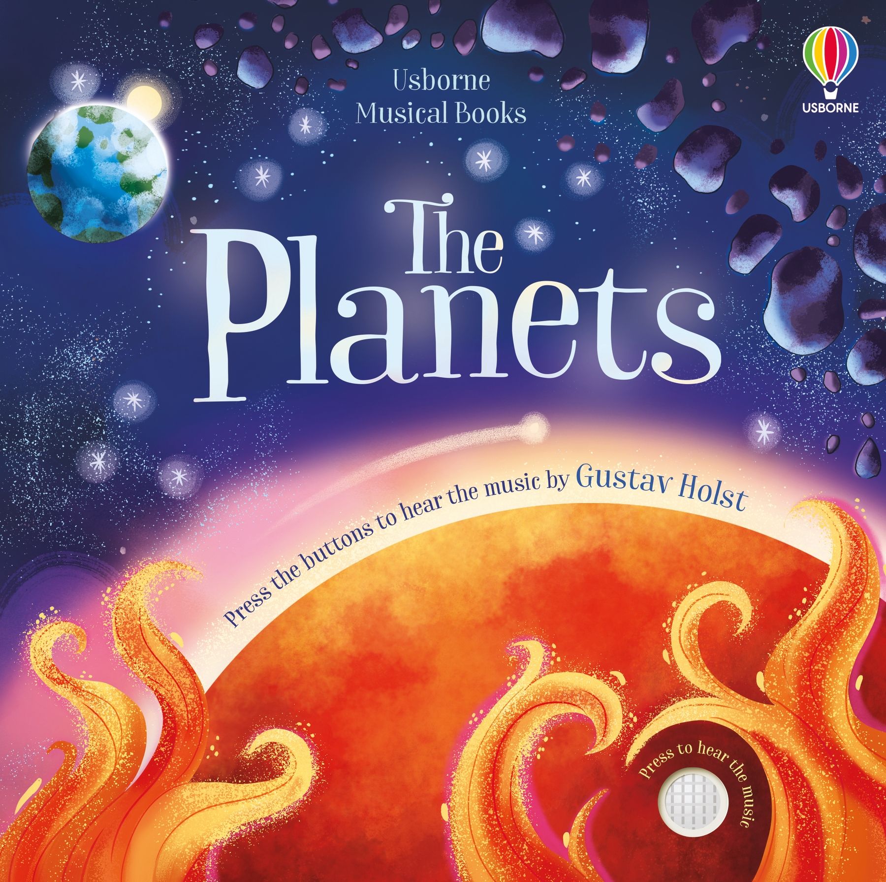 Usborne – The Planets – Carte cu sunete pentru copii 3+ ani – carte pentru copii Usborne, copertă
