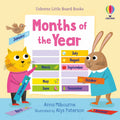 Usborne – Little Board Books Months of the Year – Carte pentru copii 18+ luni – carte pentru copii Usborne, copertă