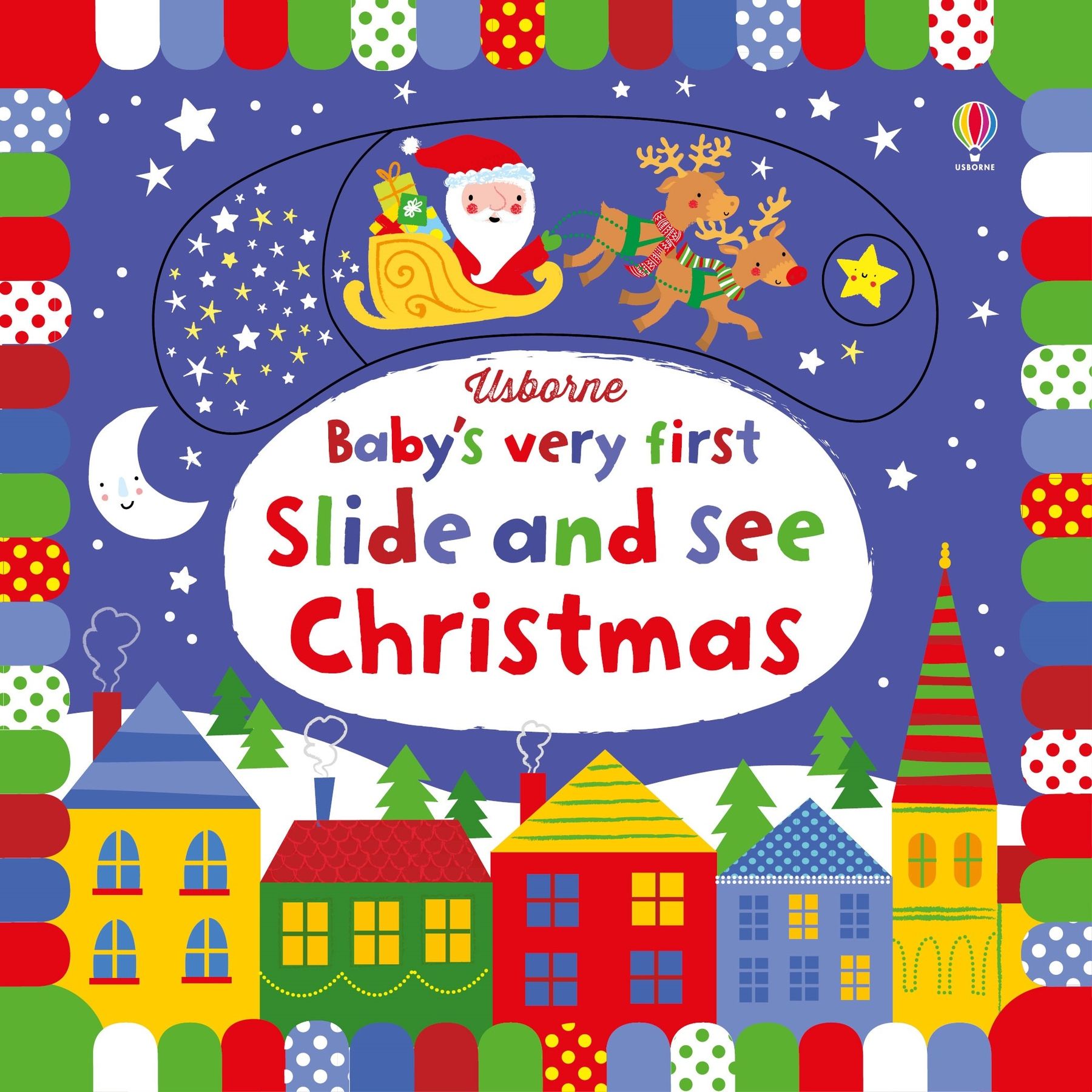 Usborne – Baby's Very First Slide and See Christmas – Carte pentru copii 0+ luni – carte pentru copii Usborne, copertă