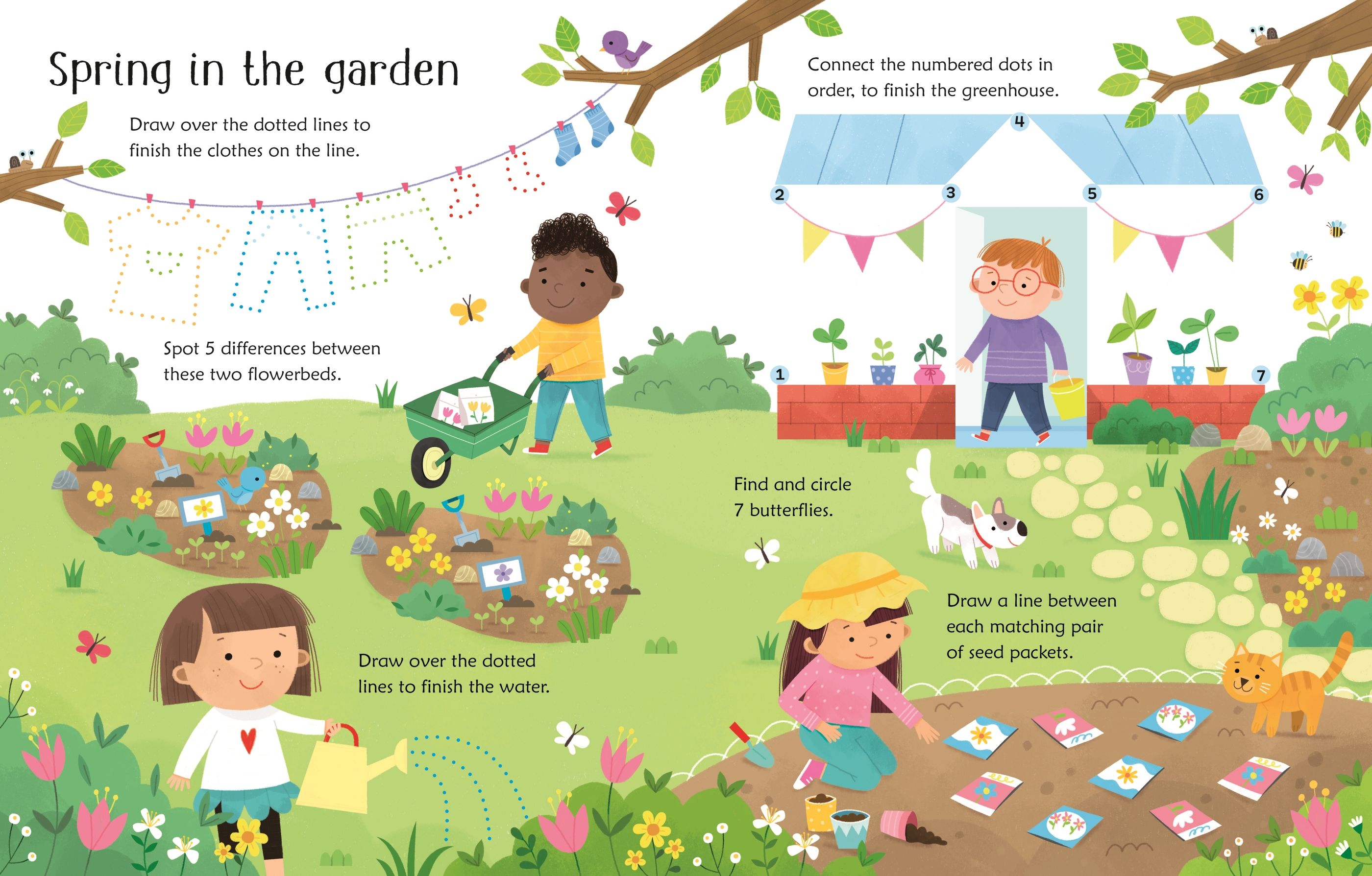 Usborne – Wipe-Clean Easter Activities – Carte de activități (refolosibilă) pentru copii 3+ ani – carte pentru copii Usborne, preview pagini