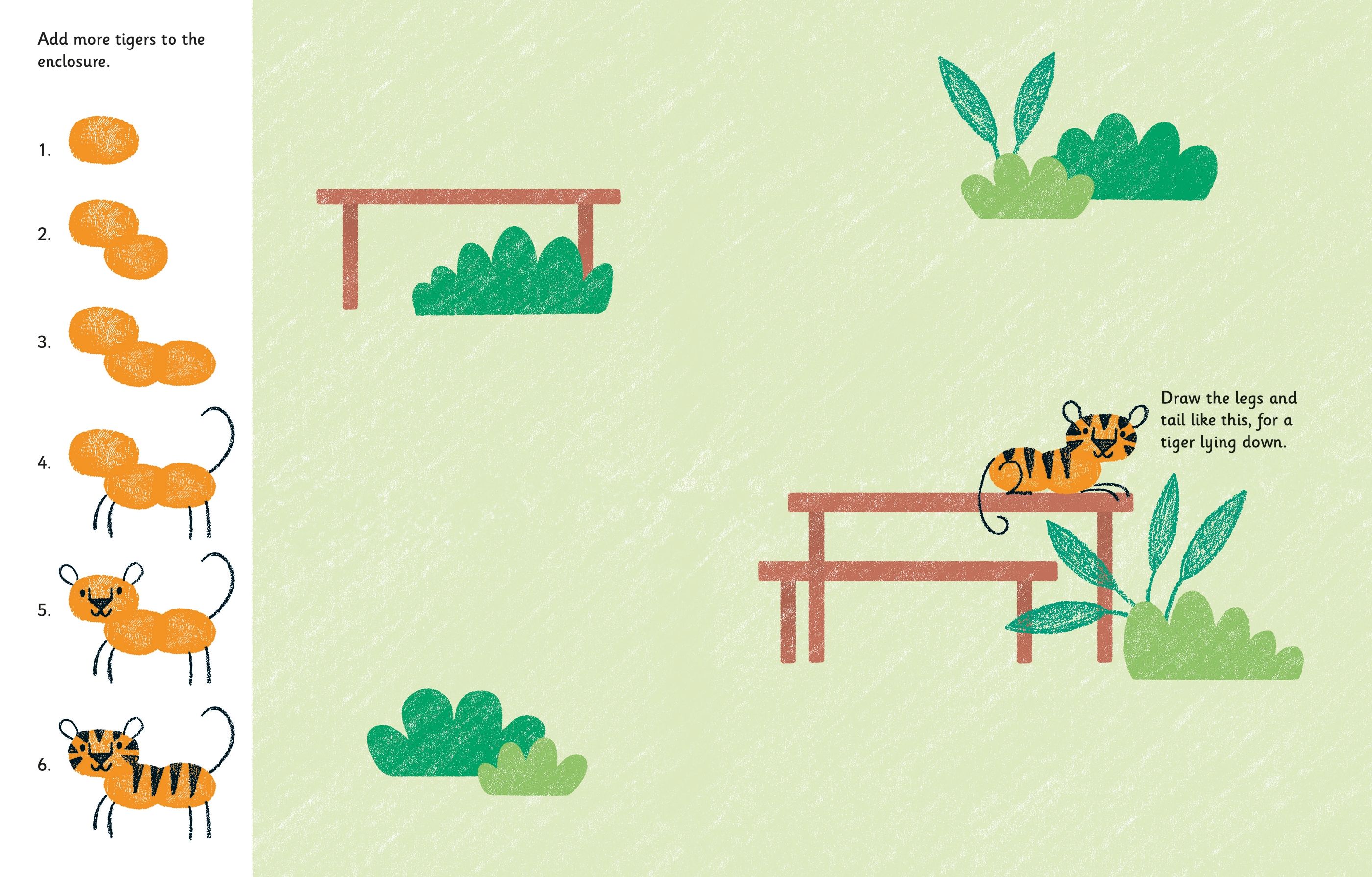Usborne – Fingerprint Activities Zoo – Carte pentru copii 6+ ani – carte pentru copii Usborne, preview pagini