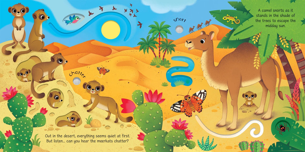 Usborne – Wild Animals Sound Book – Carte cu sunete pentru copii 6+ luni – carte pentru copii Usborne, preview pagini