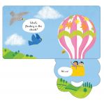 Usborne – Up in the Sky – Carte pentru copii 6+ luni – carte pentru copii Usborne, pagini interior ilustrate