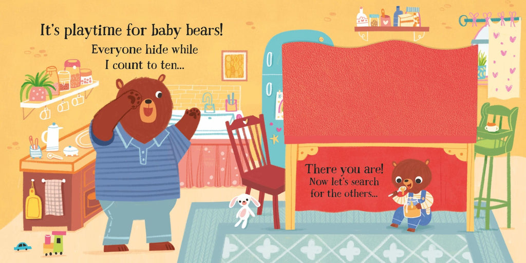 Usborne – Playtime for Baby Bears – Carte pentru copii 6+ luni – carte pentru copii Usborne, pagini interior ilustrate