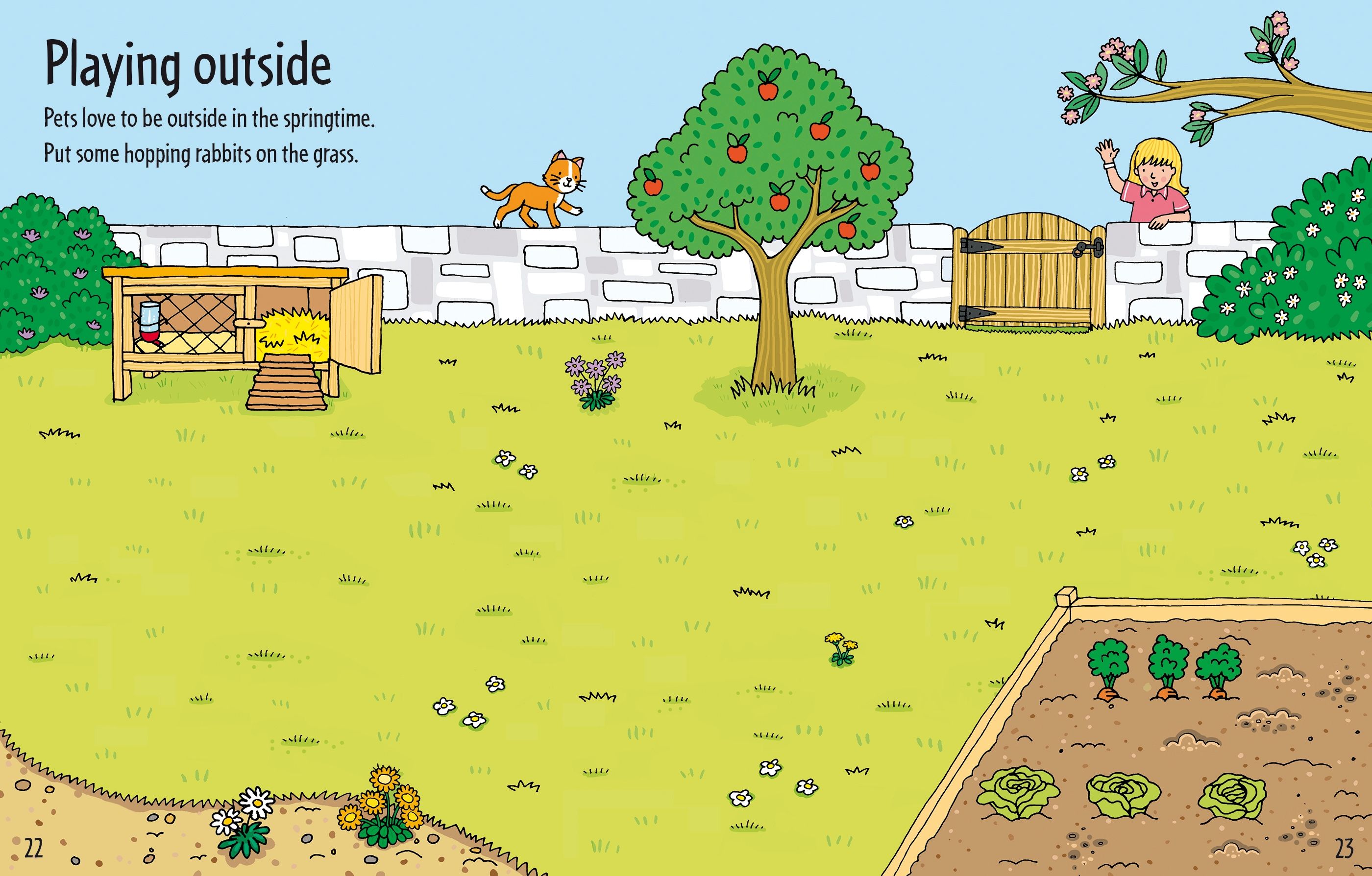 Usborne – Big Sticker Book of Animals – Carte cu stickere pentru copii 3+ ani – carte pentru copii Usborne, pagini interior ilustrate