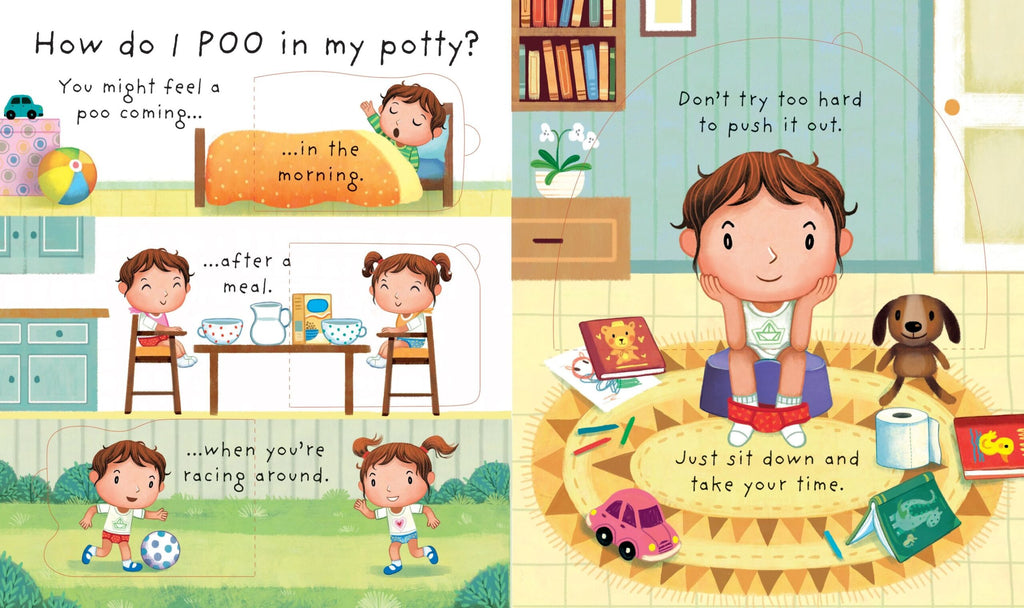 Usborne – Very First Questions and Answers Why do we need a potty? – Carte pentru copii 2+ ani – carte pentru copii Usborne, detalii conținut