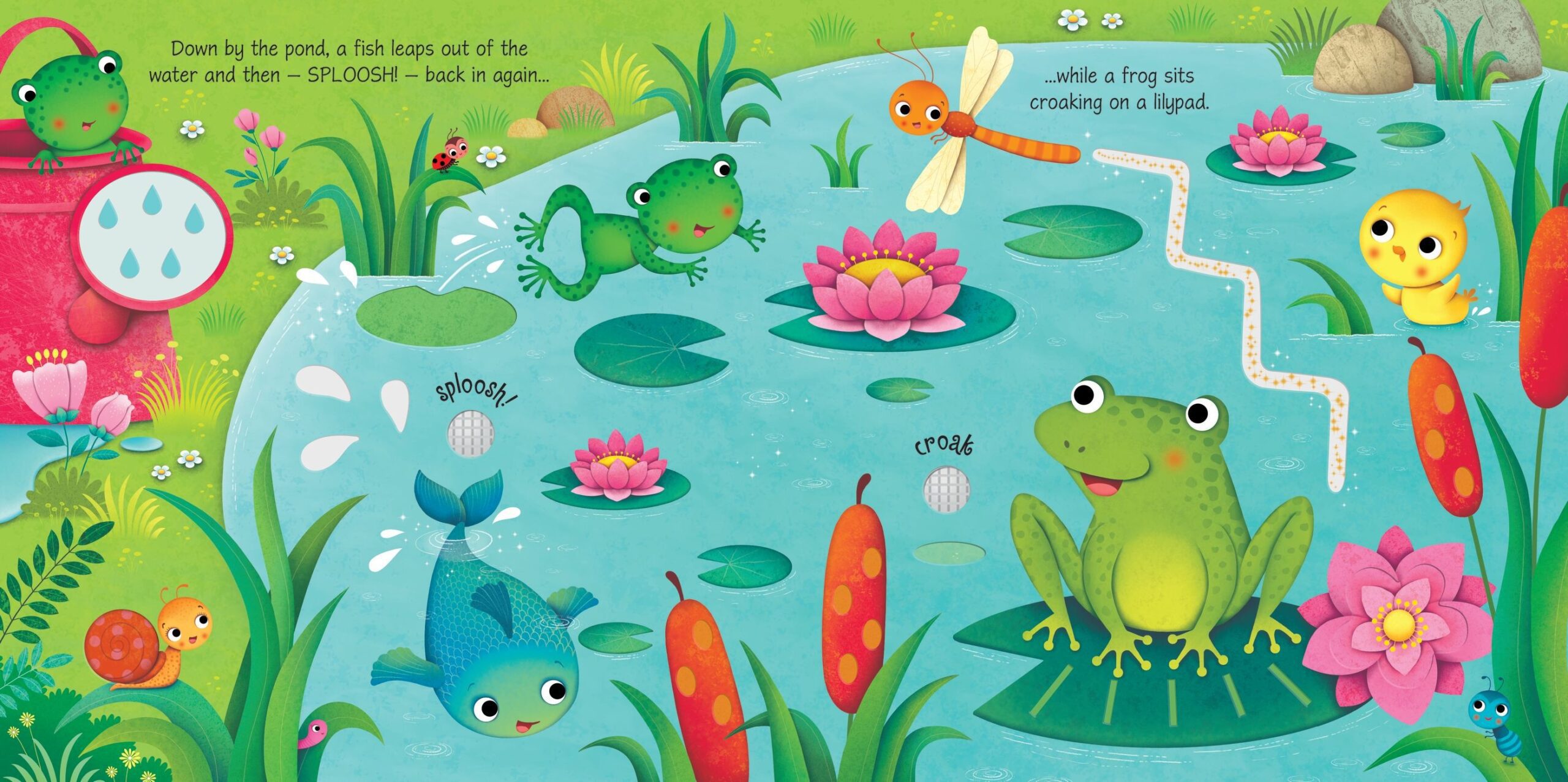 Usborne – Garden Sounds – Carte pentru copii 3+ ani – carte pentru copii Usborne, preview pagini