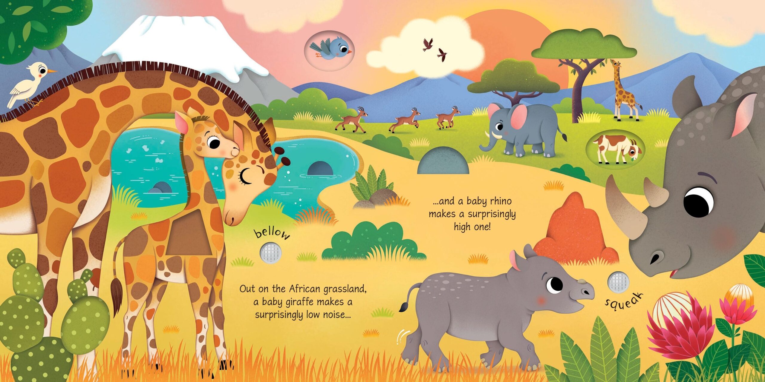 Usborne – Baby Animal Sounds – Carte cu sunete pentru copii 3+ ani – carte pentru copii Usborne, preview pagini