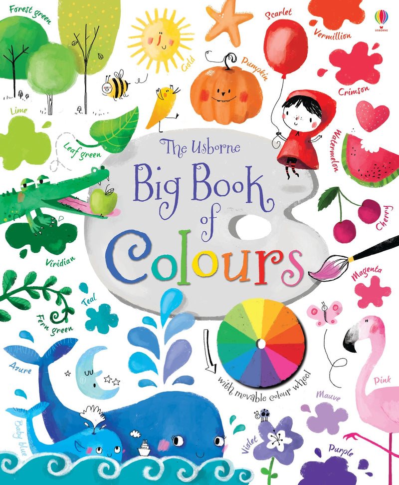 Usborne – Big Book of Colours – Carte pentru copii 12+ luni – carte pentru copii Usborne, copertă