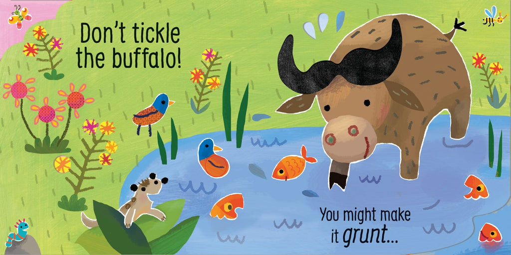 Usborne – Don't Tickle the Lion! – Carte cu sunete pentru copii 6+ luni – carte pentru copii Usborne, preview pagini