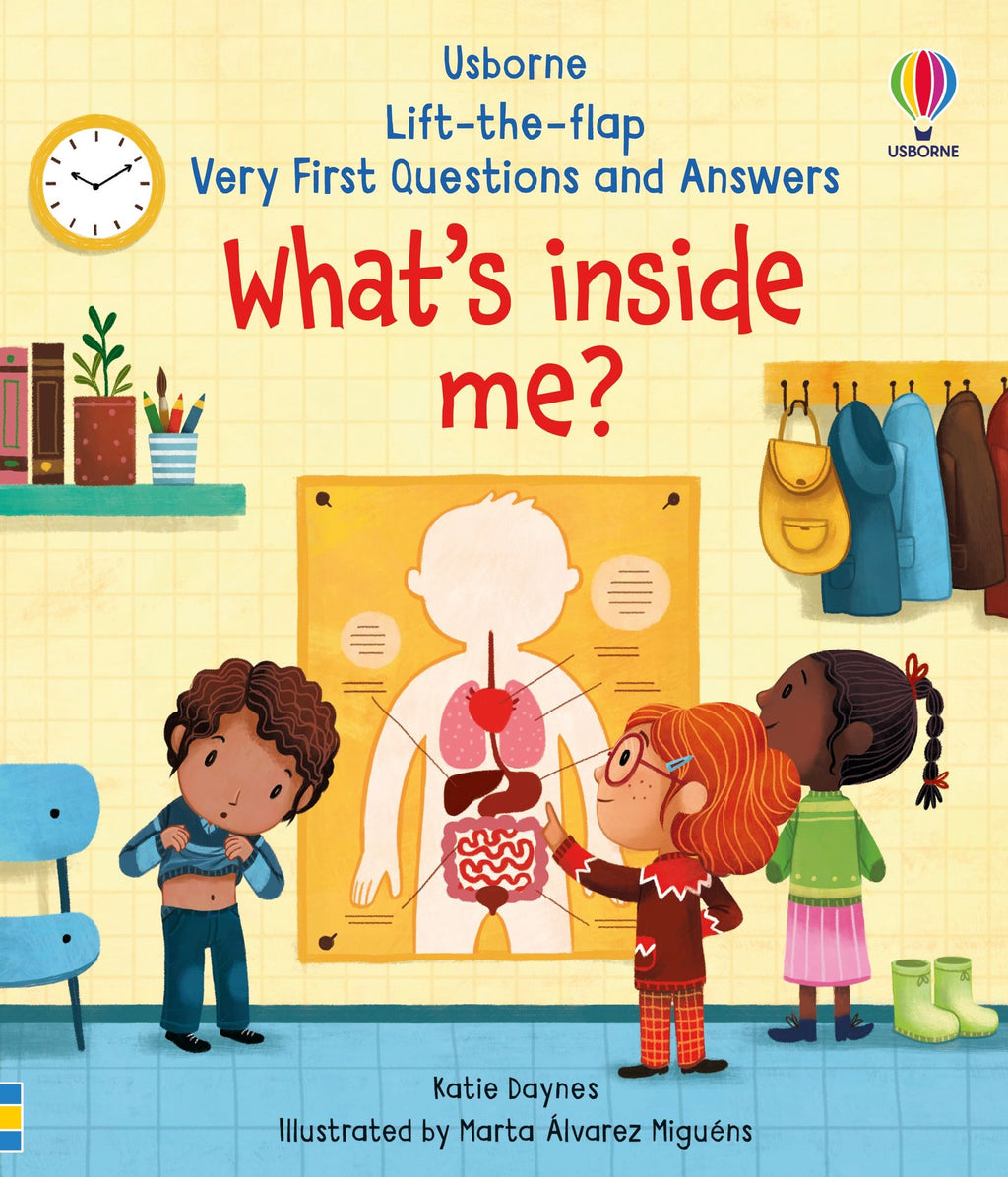 Usborne – Very First Questions and Answers What's Inside Me? – Carte pentru copii 3+ ani – carte pentru copii Usborne, copertă