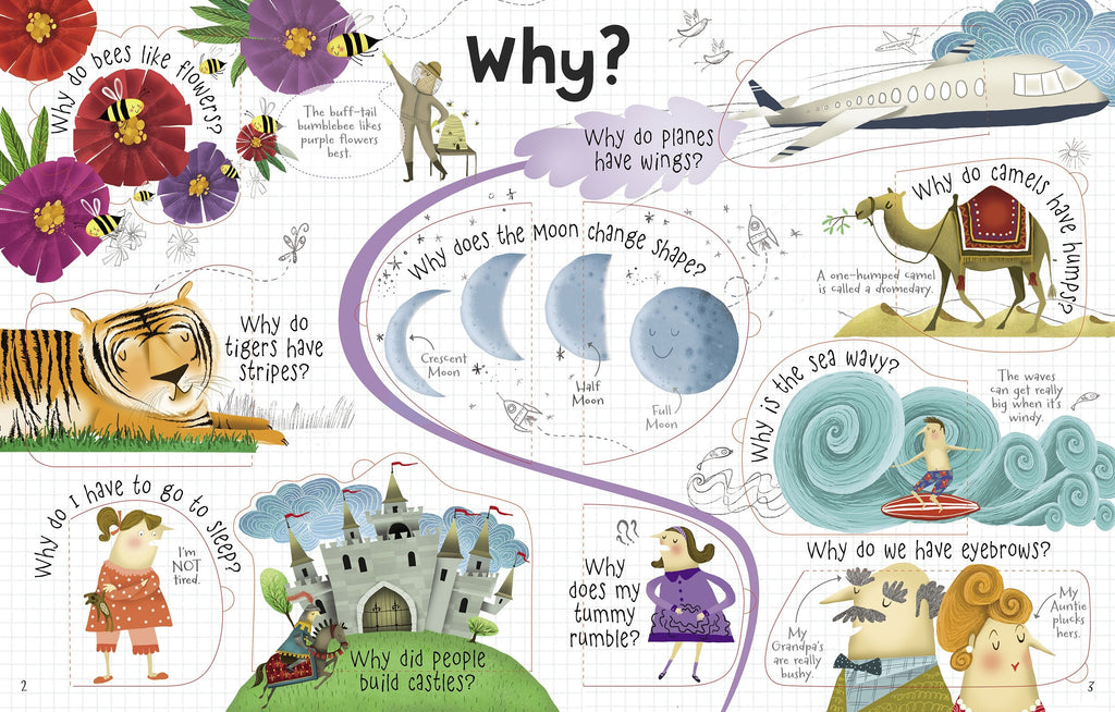 Usborne – Lift-the-flap Questions and Answers – Carte cu clapete pentru copii 5+ ani – carte pentru copii Usborne, pagini interior ilustrate