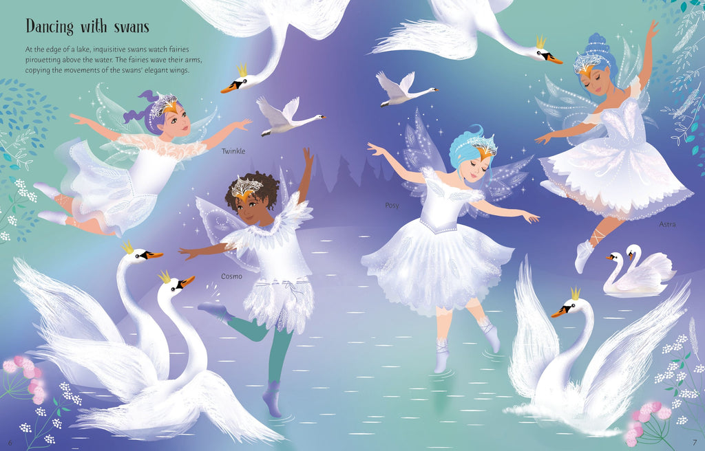 Usborne – Sticker Dolly Dressing Ballet Fairies – Carte cu stickere pentru copii 5+ ani – carte pentru copii Usborne, preview pagini