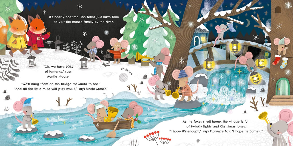Usborne – Lights and Sounds Christmas – Carte pentru copii 6+ luni – carte pentru copii Usborne, detalii conținut cu sunete