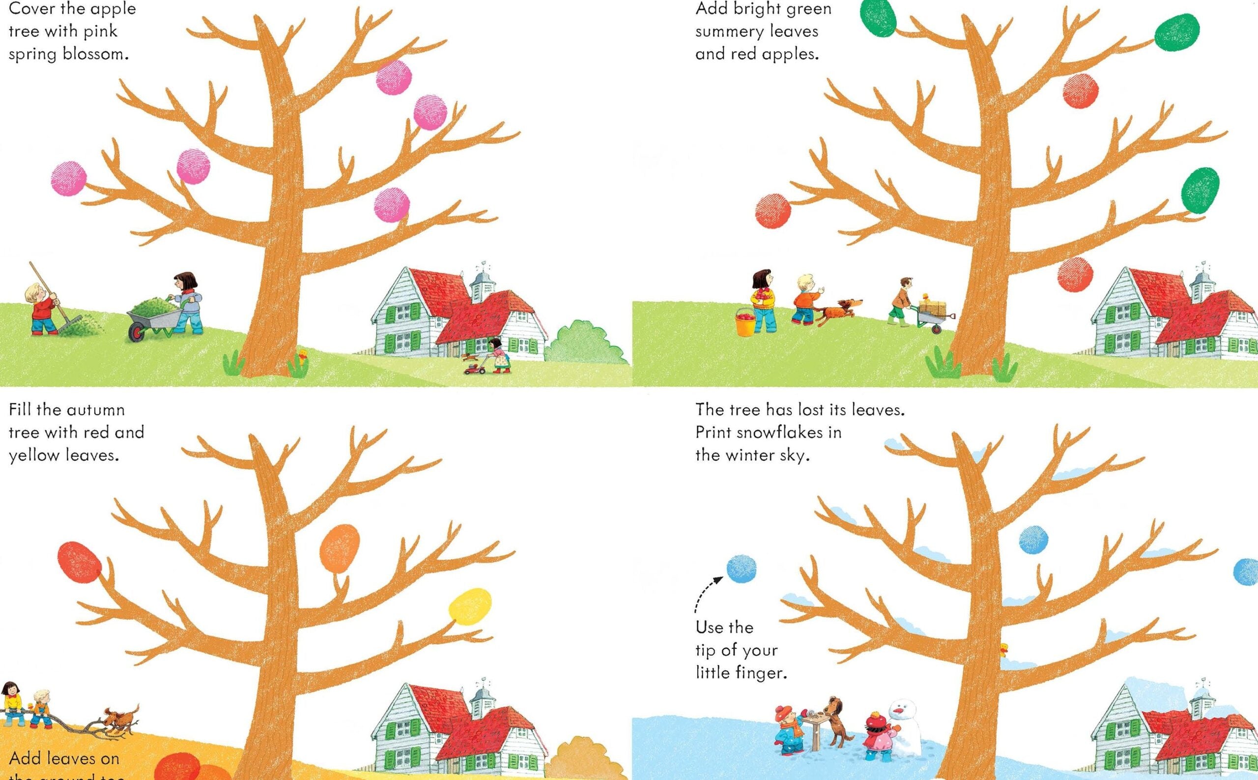 Usborne – Poppy and Sam's Fingerprint Activities – Carte pentru copii 3+ ani – carte pentru copii Usborne, preview pagini