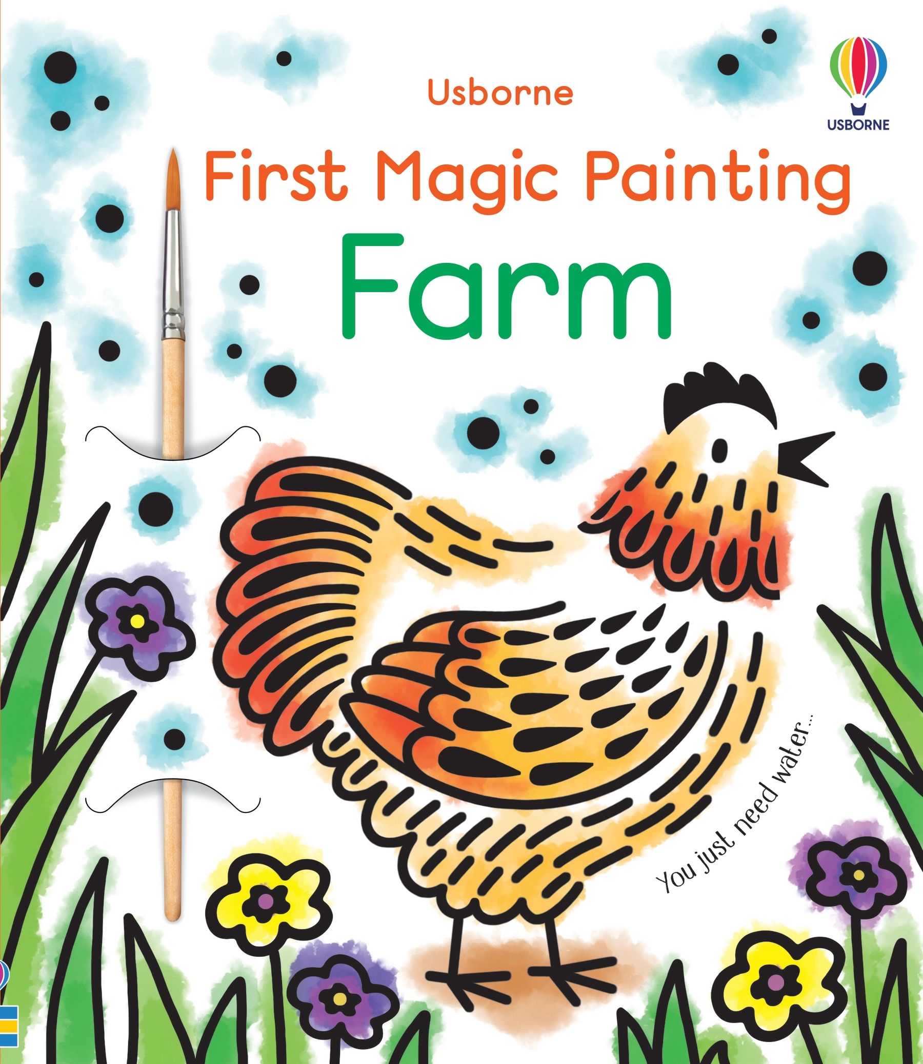 Usborne – First Magic Painting Farm – Carte pentru copii 3+ ani – carte pentru copii Usborne, copertă