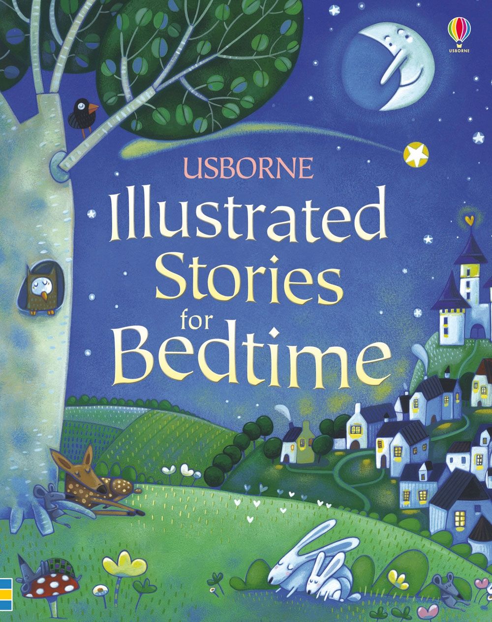 Coperta cărții „Illustrated Stories for Bedtime” – poveste pentru copii Usborne pentru copii 4+ ani