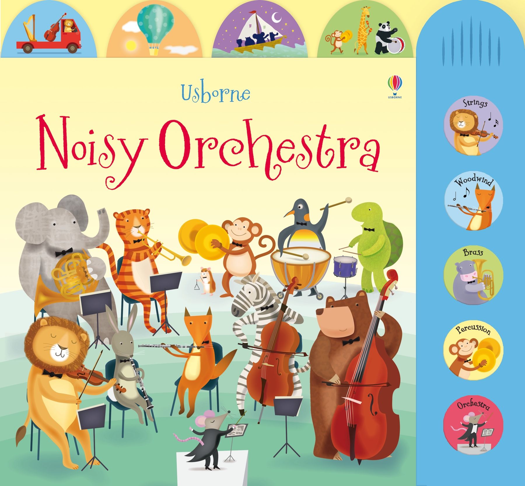Usborne – Noisy Orchestra – Carte cu sunete pentru copii 3+ ani – carte pentru copii Usborne, copertă