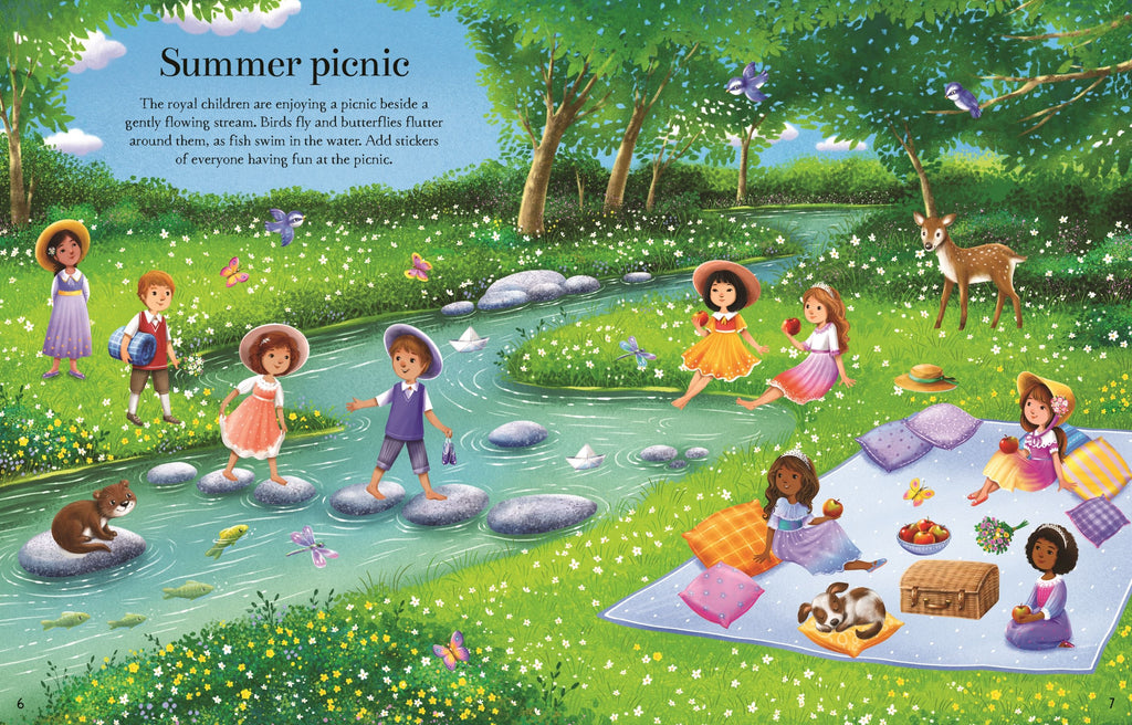 Usborne – Princesses Sticker Book – Carte cu stickere pentru copii 5+ ani – carte pentru copii Usborne, preview pagini