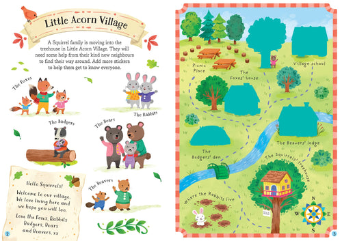 Usborne – Little First Stickers Love and Kindness – Carte cu stickere pentru copii 3+ ani – carte pentru copii Usborne, pagini interior ilustrate