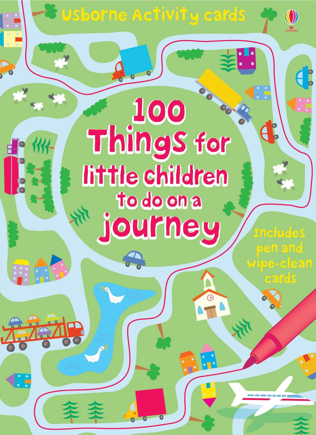 100 things for little children to do on a journey – Set de carduri cu activități pentru copii 3+ ani, Usborne