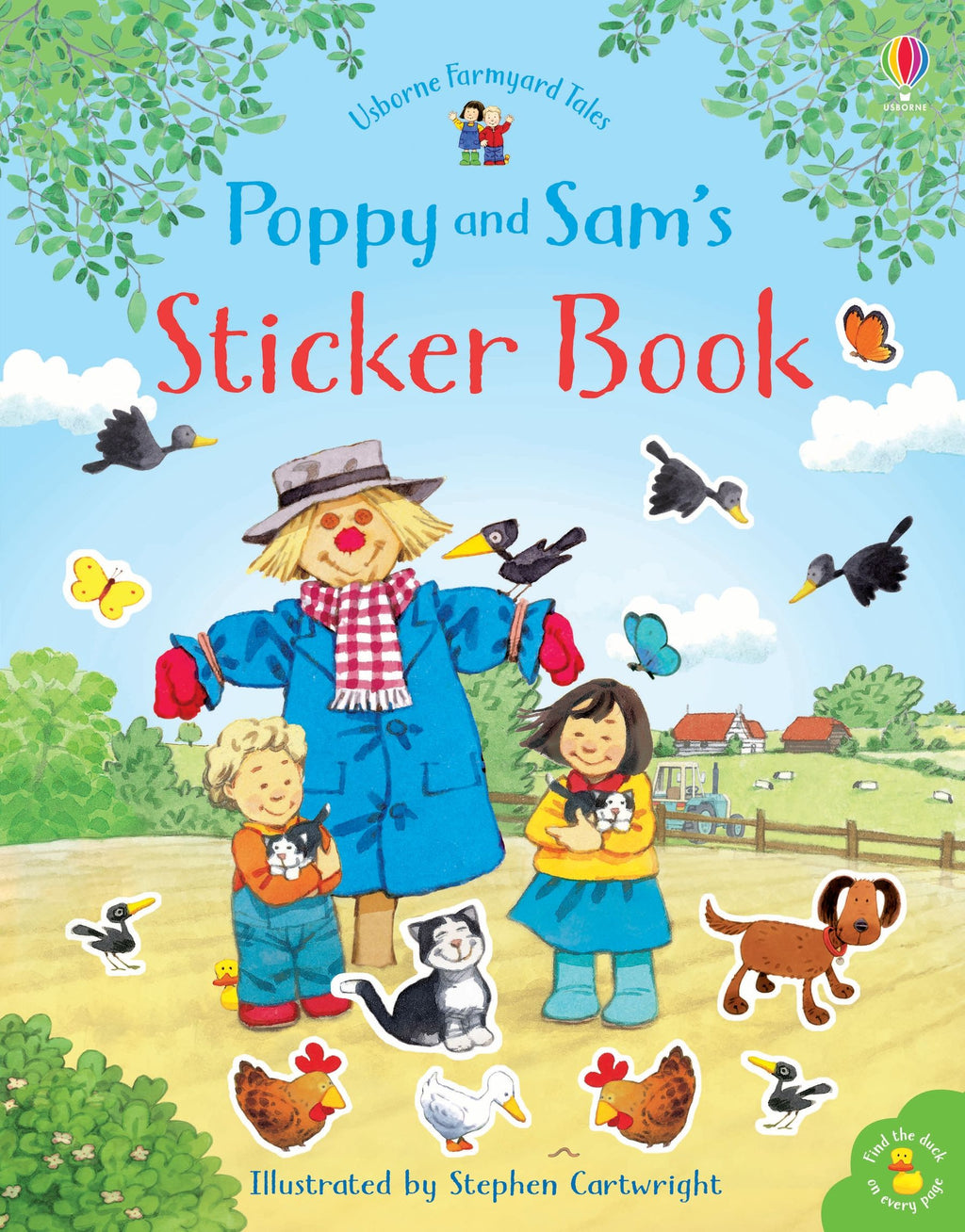 Poppy and Sam's Sticker Book – Carte cu stickere pentru copii 3+ ani, Usborne