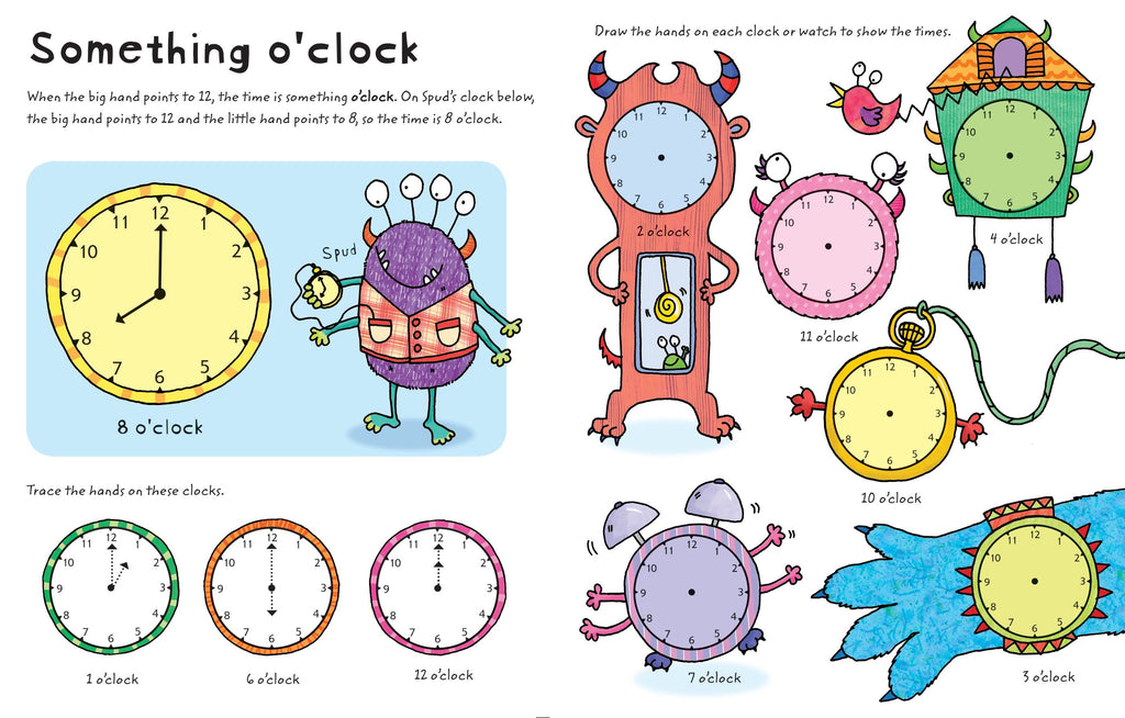 Wipe-clean Telling the Time – Carte de activități pentru copii 3+ ani, Usborne