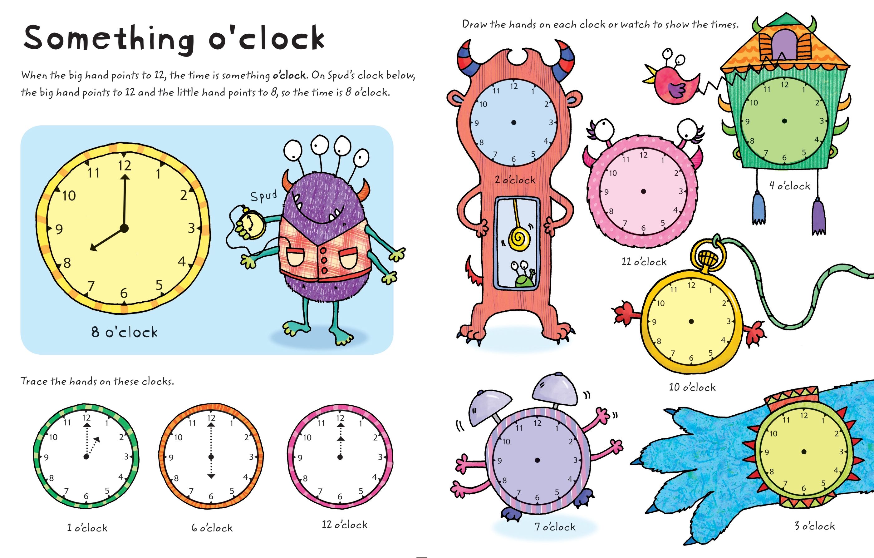 Wipe-clean Telling the Time – Carte de activități pentru copii 3+ ani, Usborne